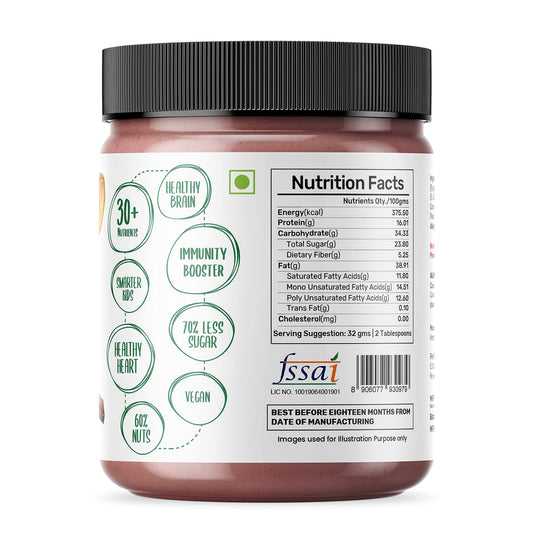 Dark Chocolate Almond Butter | Crunchy | Vitamin E | Heavenly Spread