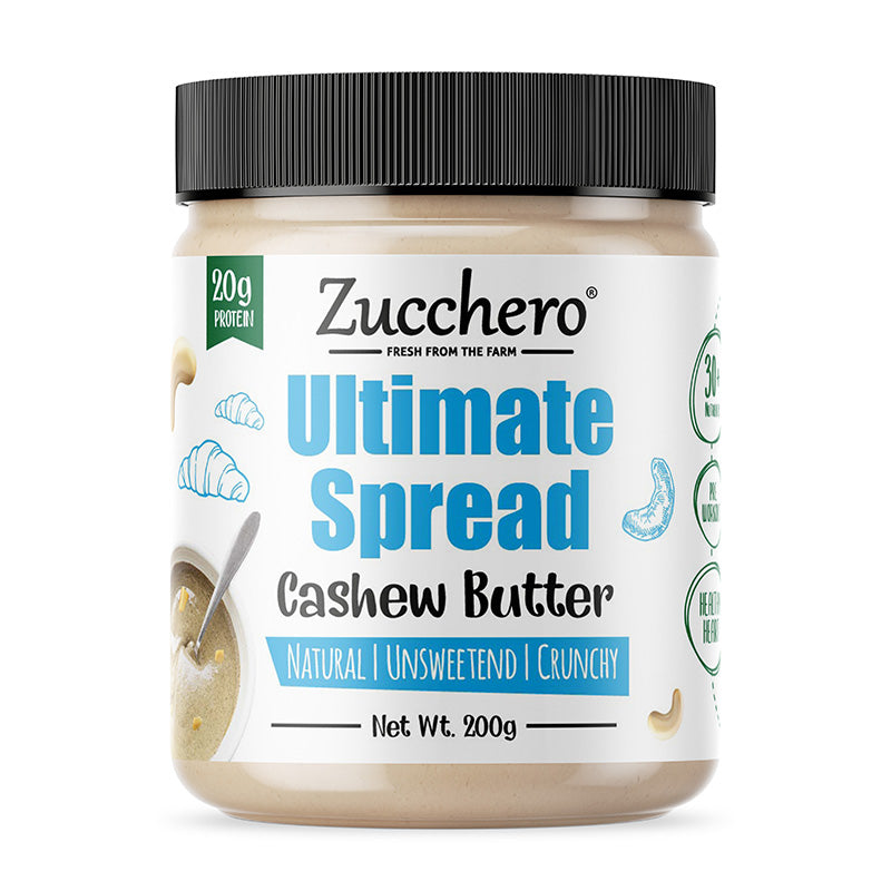 Cashew Butter | Crunchy | High Fibre | The Ultimate Spread | 100% Cashew
