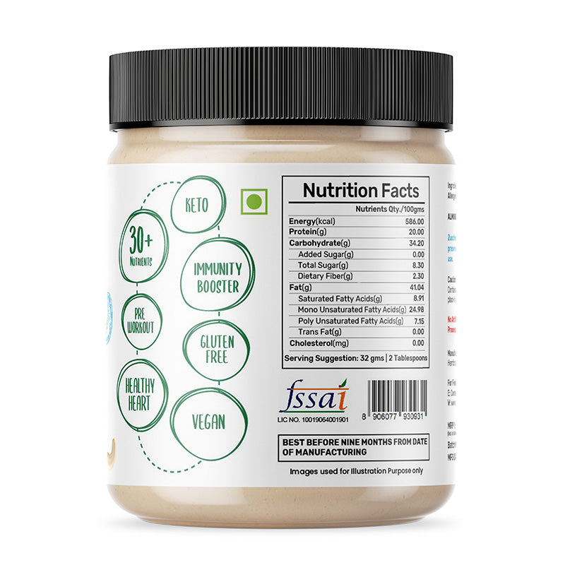 Cashew Butter | Crunchy | High Fibre | The Ultimate Spread | 100% Cashew