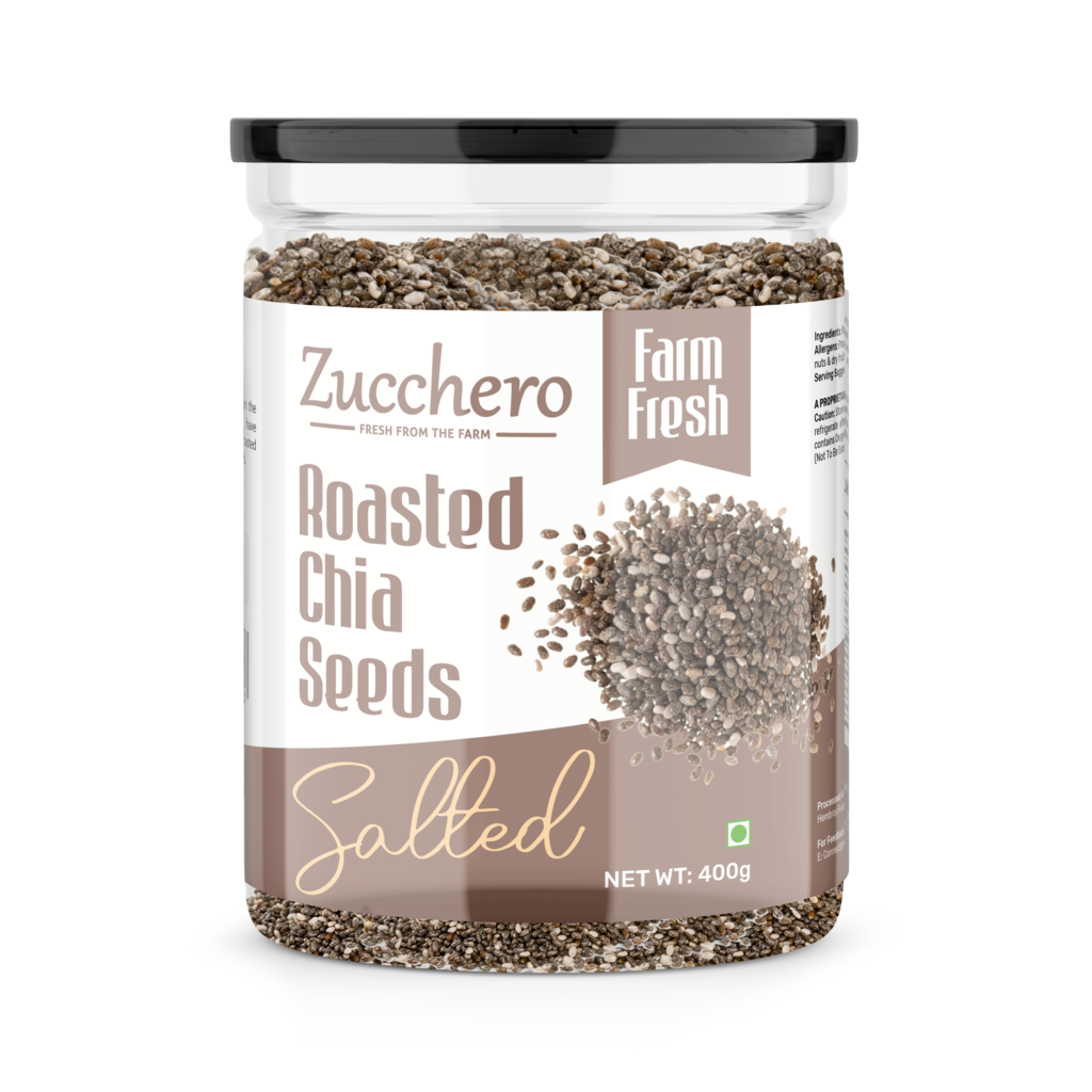 Roasted Chia Seeds | Lightly Salted | Slow baked