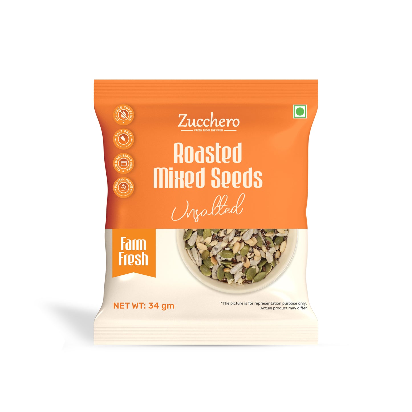 Roasted Mixed Seeds | Unsalted (Sunflower, Pumpkin, Sesame, Flax, Watermelon)