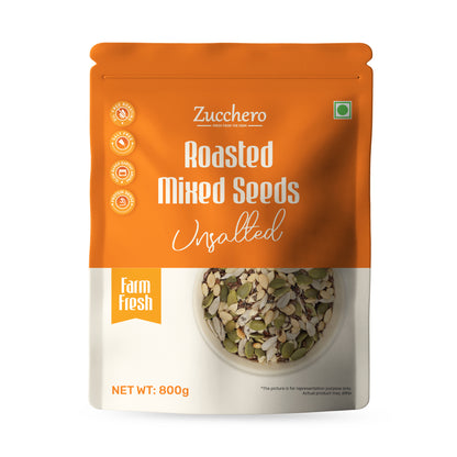 Roasted Mixed Seeds | Unsalted (Sunflower, Pumpkin, Sesame, Flax, Watermelon)