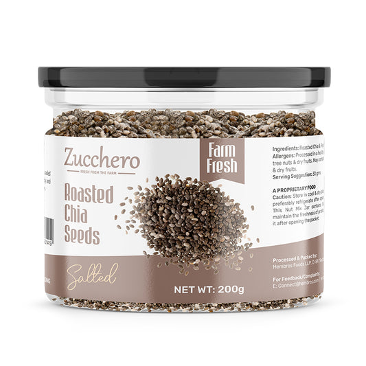 Roasted Chia Seeds | Lightly Salted | Slow baked