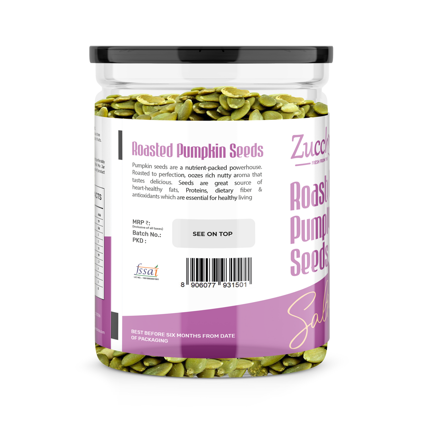 Roasted Pumpkin Seeds | Lightly Salted | Omega-3 | Nutrient Powerhouse