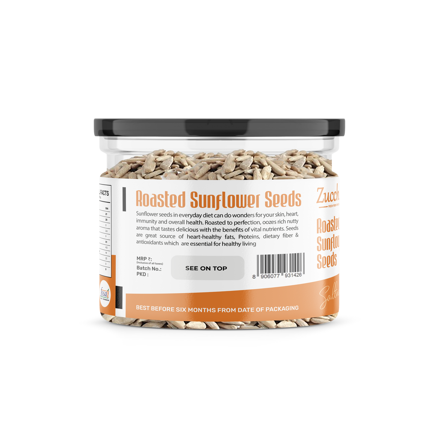 Roasted Premium Sunflower Seeds | Salted | Dry Roasted