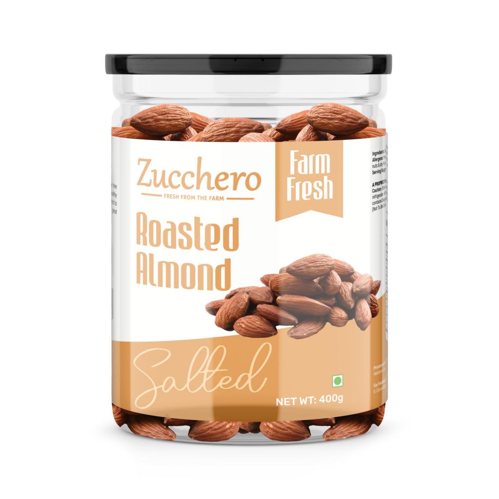 Premium California Roasted Almonds | Lightly Salted | Oil-Free Roasting