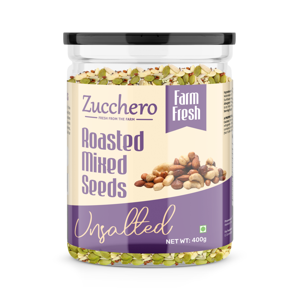 Roasted Mixed Seeds | Unsalted (Sunflower, Pumpkin, Sesame, Flax, Watermelon)